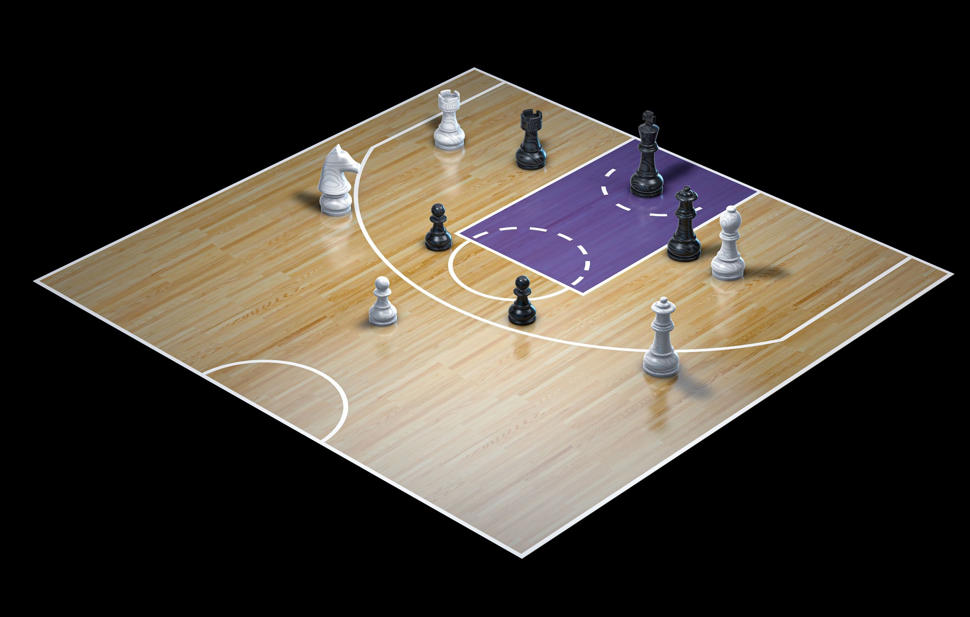 Basketball is like chess.